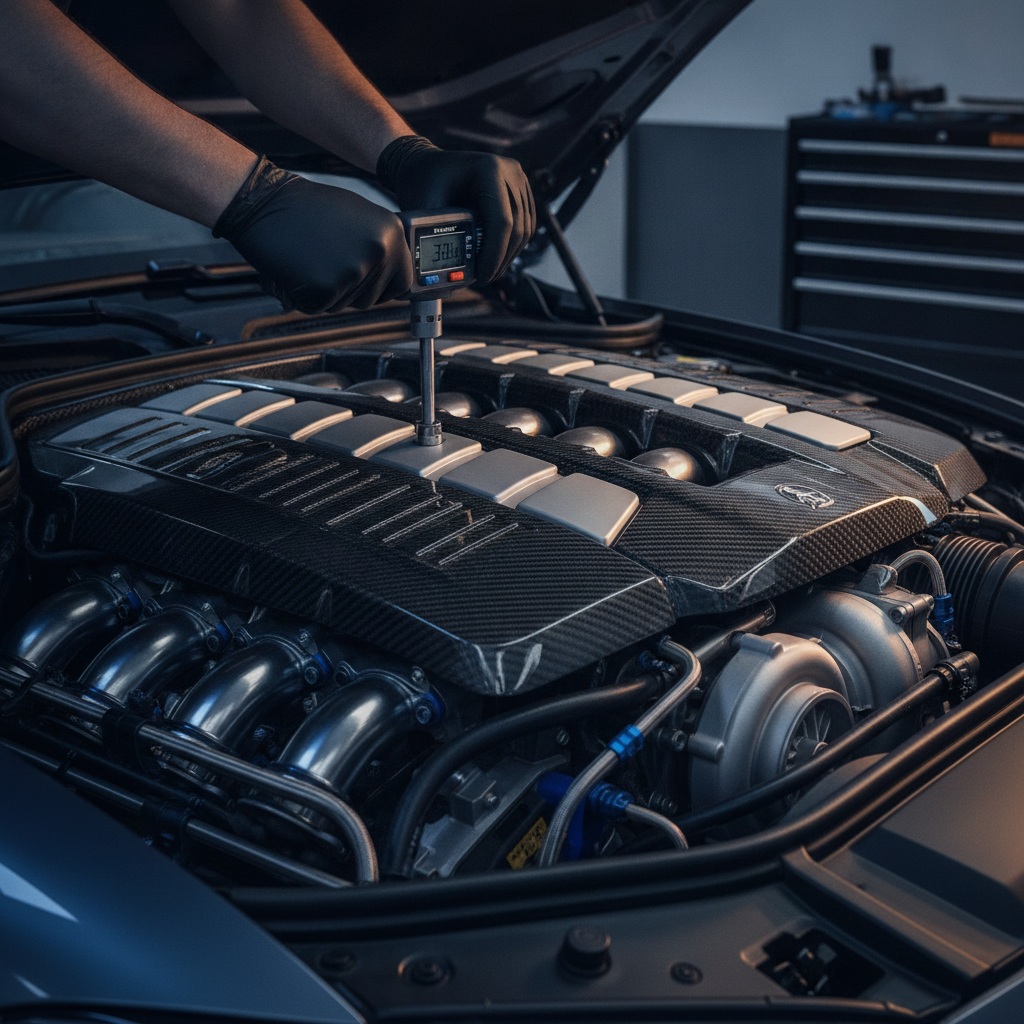 European Specialty technician working on a German engine